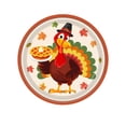 thumbnail image 2 of Thanksgiving Turkey Paper Plates, 20 Pack Disposable Party Tableware for Holiday Dinner Buffet Family Gathering and Fall Celebrations, 2 of 6