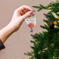 thumbnail image 3 of Adorno de cristal fundido para árbol de Navidad, decoraciones colgantes para árbol de Navidad, arte en vidrio, 3 of 5