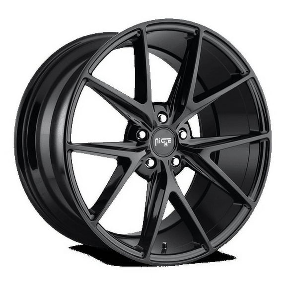 Niche 1PC Aluminum Rim M119 MISANO 20X10in Gloss Black Finish, M119200065 40