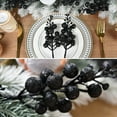 thumbnail image 3 of 20Pcs Artificial Berry ,9.06In Glitter Berries for Christmas Tree Decorations,Black Festive Bead Sticks for Holiday,Wreath Ornaments, 3 of 6