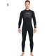 thumbnail image 5 of Soidarity Traje de buceo de 3mm, Material de nailon, buena elasticidad, traje de baño de una pieza de estilo de manga larga, traje de neopreno con ribete Deportes acuáticos Hombres Negro S Soidarity OD020682-01, 5 of 6