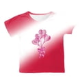thumbnail image 4 of Godom Girls Super Soft Short Sleeve T-Shirts Girls Cotton Crew Neck Shirt Cute Print Summer Blouse for Girls Tee Tops, 4 of 5