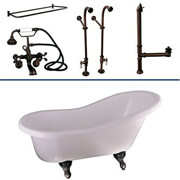 BarclayTub Kit 60" AC Slipper, Shwr