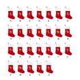 thumbnail image 2 of Injueey Adornos navideños con elegantes calcetines decorativos navideños Unique Creates Kits de decoración para fiestas C roja grande, 2 of 6