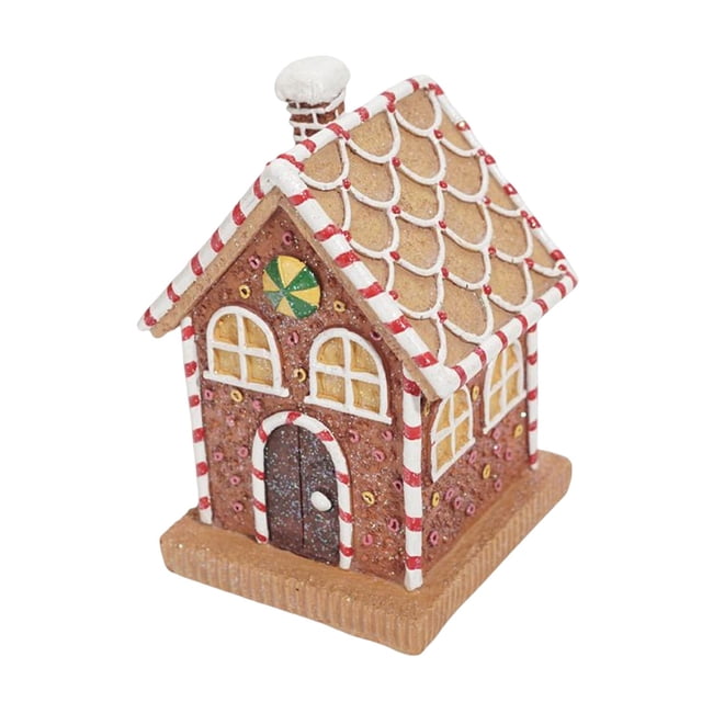 Casa de miniaturas,Mini casa ilumina los adornos navideños,Decoración de pintada con bricolaje,Adornos navideños de Festival Village,Casa de ornamento en miniatura de Yuyangstore Casa de miniaturas