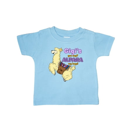 

Inktastic Gigi s You Say ALPACA my Bags with Cute Jumping Alpaca Gift Baby Boy or Baby Girl T-Shirt