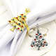 thumbnail image 4 of Anillos para servilletas de árbol de Navidad, juego de 6 anillos para servilletas para decoración de mesa en el hogar, Navidad, Acción de Gracias, vacaciones, dorado Rojo Verde RV011031-00109SDJ, 4 of 5