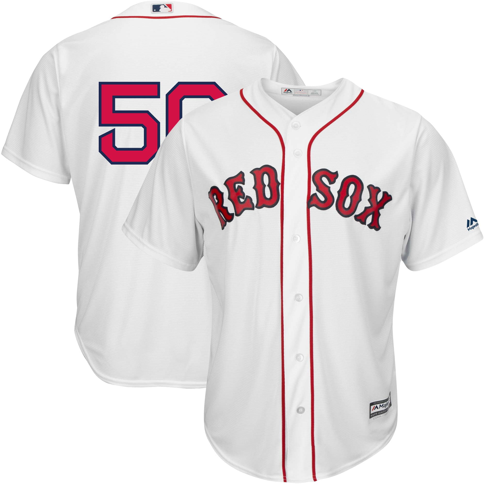 Mookie Betts Boston Red Sox Majestic Home Official Replica Cool Base