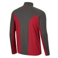 thumbnail image 3 of Men's Colosseum Cardinal/Charcoal Arkansas Razorbacks Two Yutes Raglan Quarter-Zip Windshirt, 3 of 3