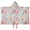 Pioneer Flower Floral-1, variant on Pioneer Flower Floral Print Pattern Hooded Bath Towel,50"x30" for Ages 3 To 12 Kids, Quick Dry Lightweight Soft Microfiber Hood Beach Towel Cover Up for Kids