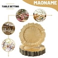 thumbnail image 6 of Gold Charger Plates Set Of 12 Reef Plate Chargers For Dinner Plate Round Plastic Table Chargers For Thanksgiving Christmas, 6 of 8