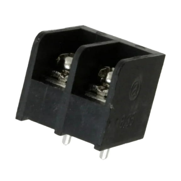 Pack of 2 OSTYK22102030 Conn Terminal Block 2 POS 6.35mm Solder; RoHS.