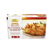 Sea Best Plump & Sweet Butterfly Breaded Shrimp, 10 oz Frozen Cardboard Box