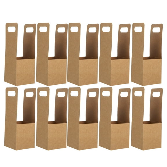 SWETRACE Handle Design Beverage Container Brown 10Pack 9.43X3.54X3.54In