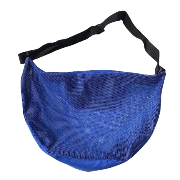 Bolsa de transporte de baloncesto Bolsa de transporte con bolsillo para balones impermeables Portador de malla para Azul Zulema Estuche de baloncesto