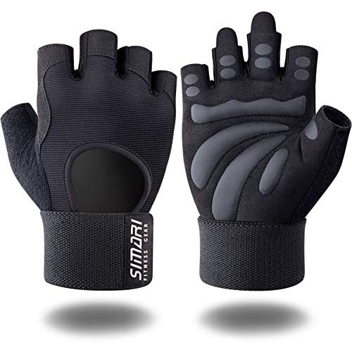 SIMARI Workout Gloves for Women Men,Training Gloves with Wrist Support for Fitness Exercise Weight Lifting Gym Lifts,Made of Microfiber SG-907
