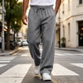 thumbnail image 5 of Active Athletic Casual Jogger Running Sweatpants for Men Wide Leg Elastic Waist Drawstring Athletic Loose Jogger Workout Sweat Pants for Outdoor Travel, 5 of 7