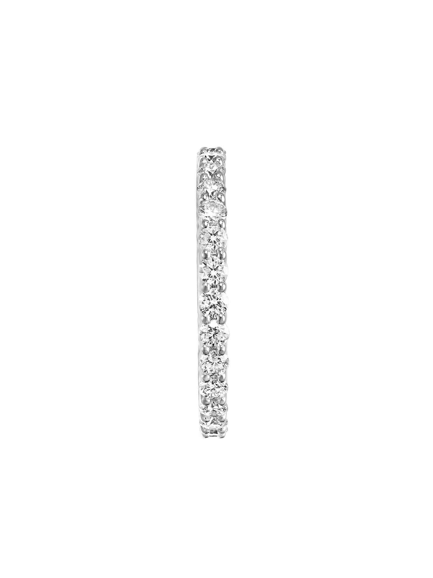 1 Carat DEW Moissanite 10K White Gold Eternity Wedding Band
