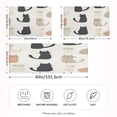 thumbnail image 2 of Yayeee Pillowcase Standard Size Set of 2 Satin Wrinkle Resistant Pillow Case, Cute Cartoon Cats, 2 of 7