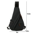 thumbnail image 2 of Bolso bandolera de lona Mochila bandolera Mochilas casuales para mujeres Hombres Ciclismo Senderismo Viajes, 2 of 5