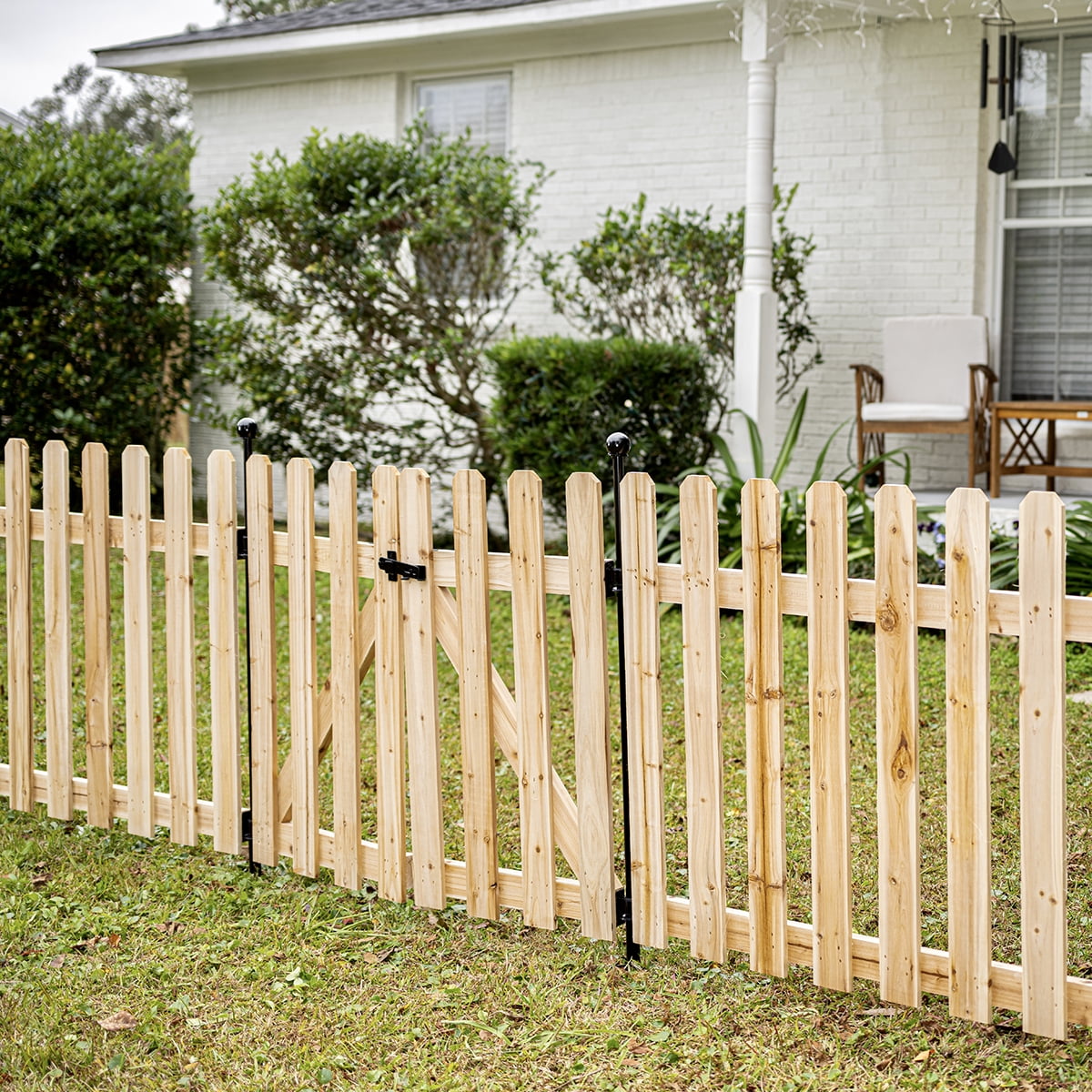 Yardlink Cedar Wood Fence Panel, 34 inch H x 47 inch W