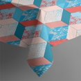thumbnail image 3 of Blue Red Checkered Pattern Rectangle Tablecloth 60"x84",Waterproof Polyester Rectangle Table Cloth, Wipeable Spillproof Polyester Tablecloth for Dining, Camping, Indoor and Outdoor, 3 of 5