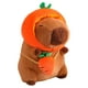 thumbnail image 3 of Lindo animal de peluche de carpincho para decoración del hogar, juguete de peluche de carpincho suave y realista zanahoria 40cm, 3 of 9