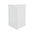 thumbnail image 4 of Hassch Triangle Storage Cabinet Corner Wood Floor Cabinet with Adjustable Shelves for Home Kitchen Bathroom Living Room, White, 4 of 10