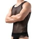 thumbnail image 4 of pstuiky Camiseta sin mangas para hombre, Camiseta de tirantes de cuello redondo en forma de I hueca de malla de color liso para hombre Chaleco de hombre xl, 4 of 4