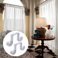 thumbnail image 5 of Hongchun 2 Ceiling bracket White bracket Double curtain rod bracket Aluminum curtain rod bracket, 5 of 5