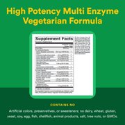 Natural Factors High Potency Multi Enzyme Vegetarian Formula, Plant-Based Digestive Aid, 60 Capsules