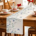 thumbnail image 5 of Table Runners 36 Inches Long Dress Scarves, Botanical Leaves Farmhouse Kitchen/Dining Table Decor Table Runner, Short Coffee Tablerunners, Country Watercolor Leaf Vines Birds 13x36 Inch, 5 of 9