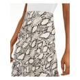 thumbnail image 3 of BAR III Womens Beige Animal Print Midi Wear To Work Pencil Skirt XL, 3 of 3
