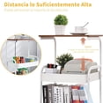 thumbnail image 3 of Carrito Organizador de 4 Niveles de Metal,Carrito de Almacenamiento con RuedasCarrito Auxiliar Multifuncional con Mesa,para Cocina, Baño,Oficina,Sala,Dormitorio, 3 of 8