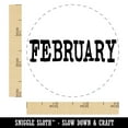 thumbnail image 2 of February Month Calendar Fun Text Self-Inking Rubber Stamp Ink Stamper - Red Ink - Small 3/4 Inch, 2 of 7