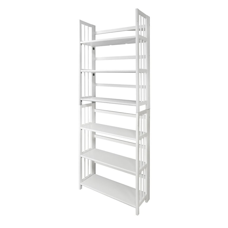 White sale folding bookshelf