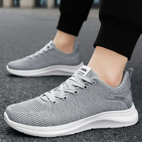 XIMIN Mens Running Shoes with Soft Sole Cushion Slip-On Tennis Walking Workout Athletic Sneakers Lightweight Casual Sport Shoes Fashion Comfortable Sneakers