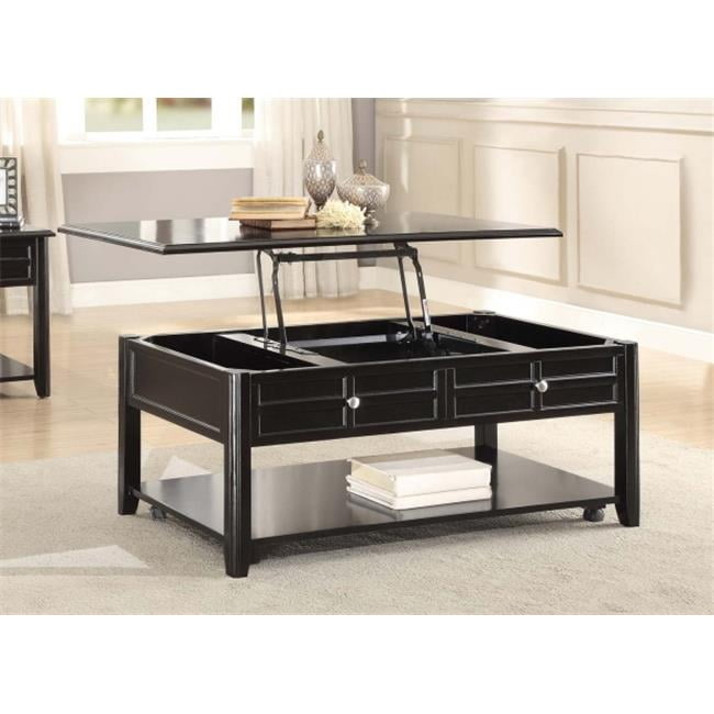 Carrier Collection Tail Table, Carrier 50 Wide Espresso Lift Top Storage Coffee Tables