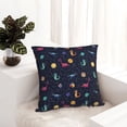 thumbnail image 6 of Yiaed Space Dinosaur Print Pillow Covers Super Soft Decorative Square Throw Pillow Covers Case Cushion Covers for Sofa Couch Bedroom Car Decor（No pillow core）-16"x16", 6 of 7