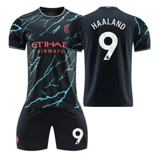 Camiseta deportiva de moda para niños 2024, nueva ropa deportiva de fútbol n.° 9 Haaland: 24