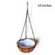 thumbnail image 1 of Cesta Colgante De Metal, Maceta Con Revestimiento De Fibra De Coco Para Balcón Interior, Jardín Speravity HA025959-02, 1 of 5