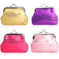 thumbnail image 1 of ZECATL Coin Pouch Purse 4 Packs Cute Canvas Gift Jewelry Trinkets Pouch Clasp Closure Wallet Assorted Colors, 1 of 5