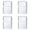 4 Pack, variant on 2-Pack Clear TPU Lighter Case,2.17"x1.46" Transparent Scratch-Proof Protective Sleeve Cover Compatible with Lighters for Outdoor Camping Travel