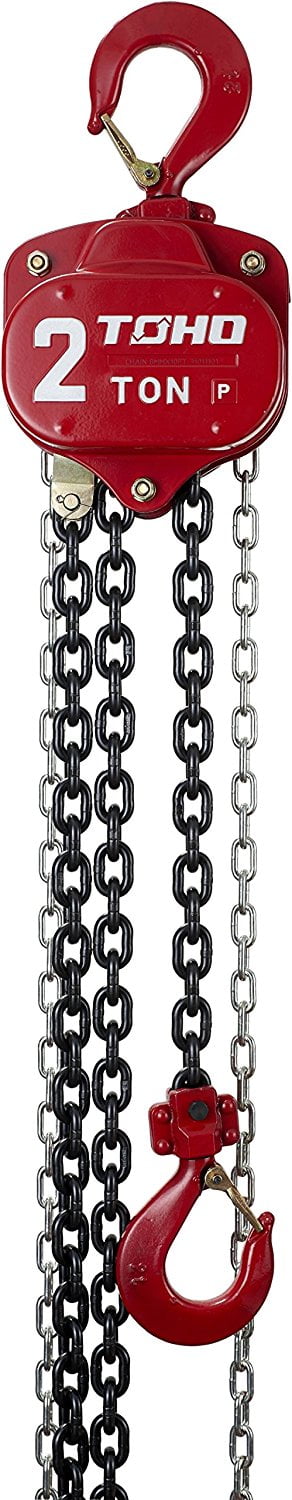 TOHO HSZ-622A OP Chain Block Hoist with Overload Protection 2 Ton, 10 Ft. Chain