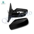 thumbnail image 4 of Pair of 2 Left Chrome/Flat-Right Side Chrome/Convex+Warning Power Non-Folding W/Cover View Mirror Black Smooth For 2007-2012 Nissan Altima, 4 of 10