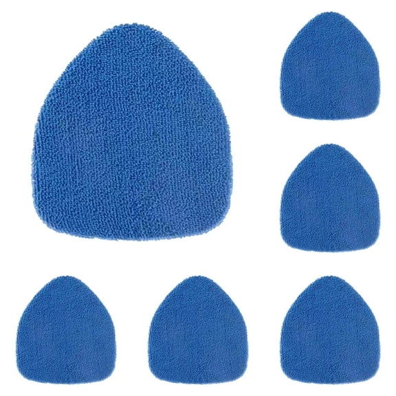 HWHCGZ 12 PCS Car Inside Windshield Cleaning Tool Pads, Blue Microfiber Fabric Bonnets for Windshield Cleaning Tool, Clean Tool Replacement Accessories for Windshields Cleaning Blue*12