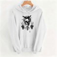 thumbnail image 4 of Molidfa Women's Edgy Skull Hoodie Rocker Graphic Oversized Halloween Pullover Sweatshirt, 4 of 5