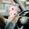 thumbnail image 6 of KLL Strawberry Print 40oz Stainless Steel Insulated Car Cup with Spillproof Lid - Keep Your Drink Hot or Cold on the Go-Without Straw, 6 of 8