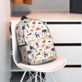 thumbnail image 3 of Lukts South American Animals Pattern 15 Inch Student Backpack, Waterproof Laptop Backpack with Adjustable Shoulder Straps, Lightweight Travel, Campus Backpack, Unisex, 3 of 6