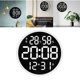 thumbnail image 3 of Reloj de pared moderno Silencioso Soledad Reloj de pared digital Blanco, 3 of 10
